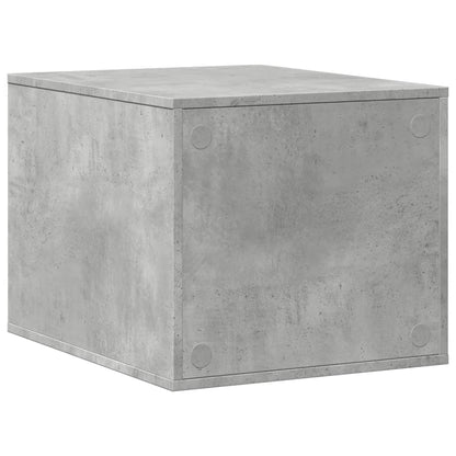 Cat Litter Box Enclosure Concrete Grey 47x59x42 cm Engineered Wood