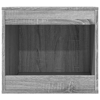 Cat Litter Box Enclosure Grey Sonoma 47x59x42 cm Engineered Wood
