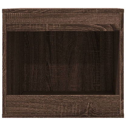 Cat Litter Box Enclosure Brown Oak 47x59x42 cm Engineered Wood