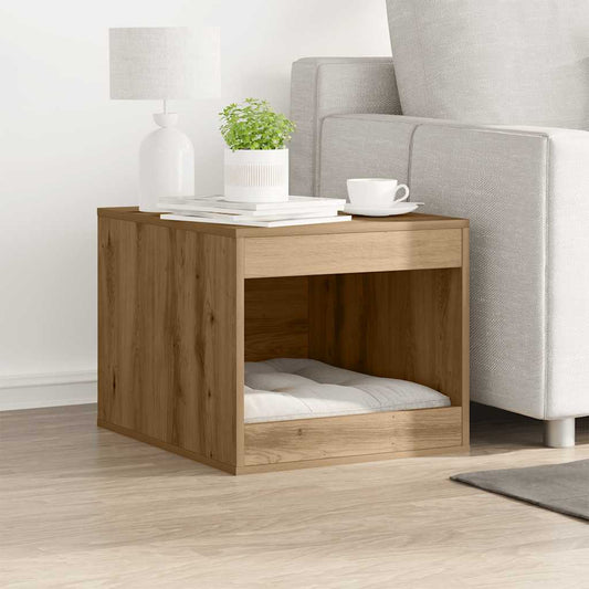 Cat Litter Box Enclosure Artisian Oak 47x59x42 cm Engineered Wood