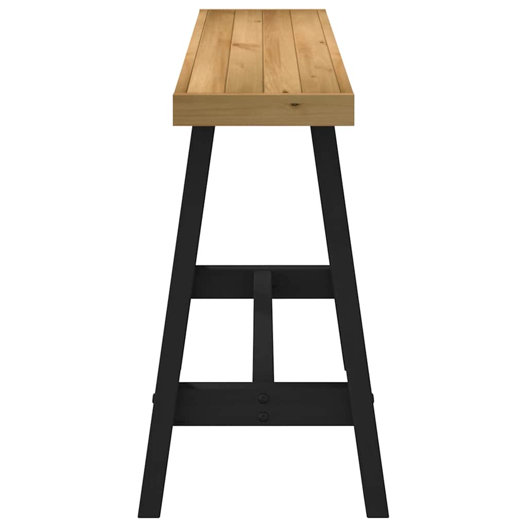 Console Table NOAIN A-Shaped Legs 120x30x75 cm Solid Wood Pine