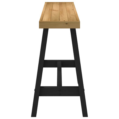 Console Table NOAIN A-Shaped Legs 120x30x75 cm Solid Wood Pine