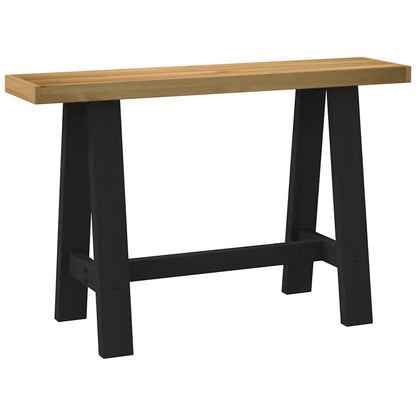 Console Table NOAIN A-Shaped Legs 120x30x75 cm Solid Wood Pine