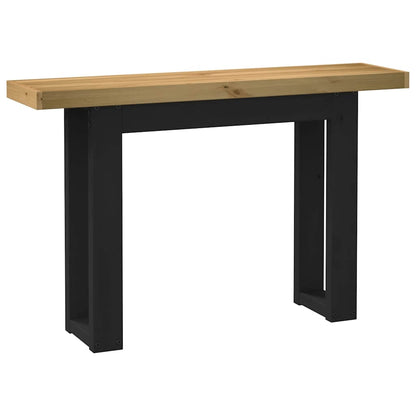 Console Table NOAIN U-Shaped Legs 120x30x75 cm Solid Wood Pine