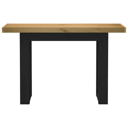 Console Table NOAIN U-Shaped Legs 120x30x75 cm Solid Wood Pine