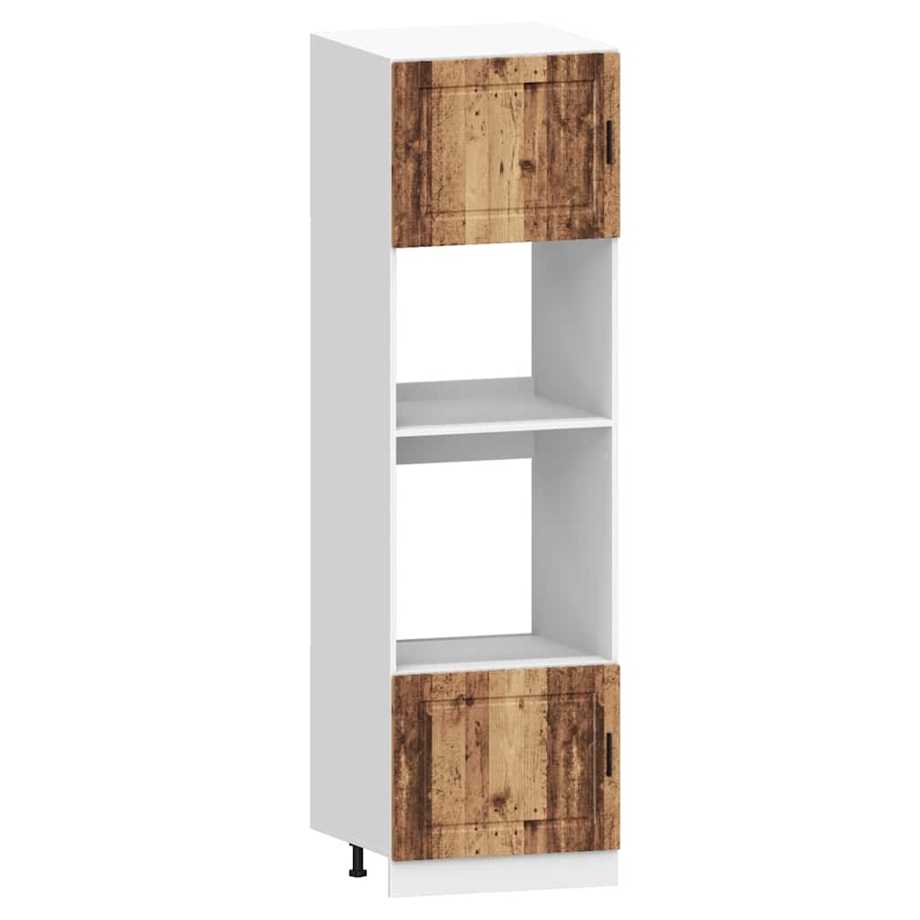 7 Piece Kitchen Cabinet Set Porto Old Wood Engineered Wood