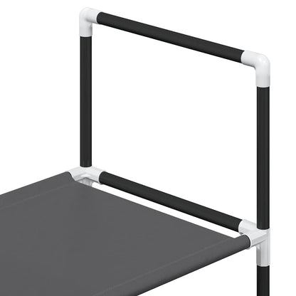 Shoe Rack 4-Tier Black 44x28x77 cm Non-woven Fabric