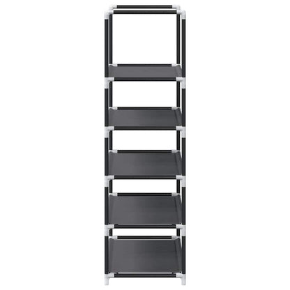 Shoe Rack 5-Tier Black 44x28x94 cm Non-woven Fabric