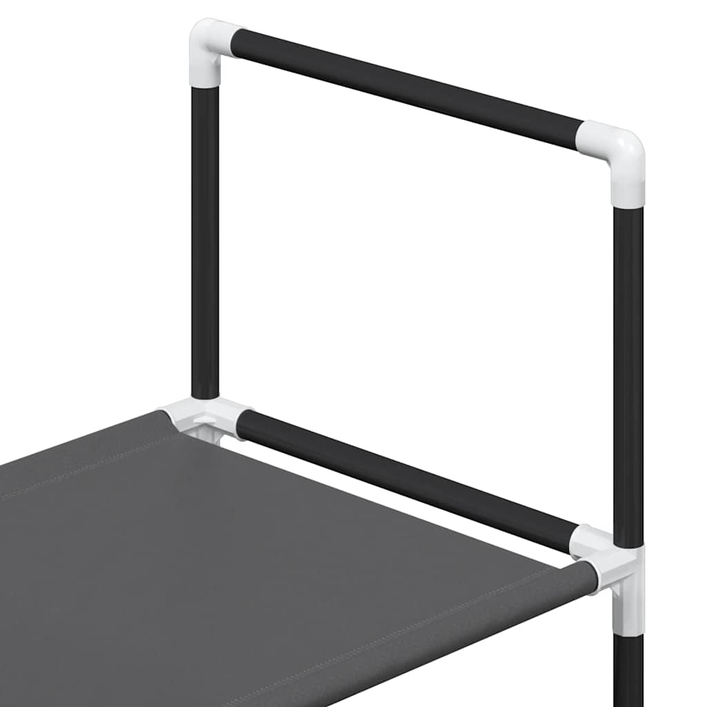 Shoe Rack 5-Tier Black 44x28x94 cm Non-woven Fabric