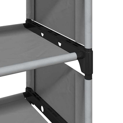 Shoe Rack 4-Tier Grey 54x28x55 cm Non-woven Fabric