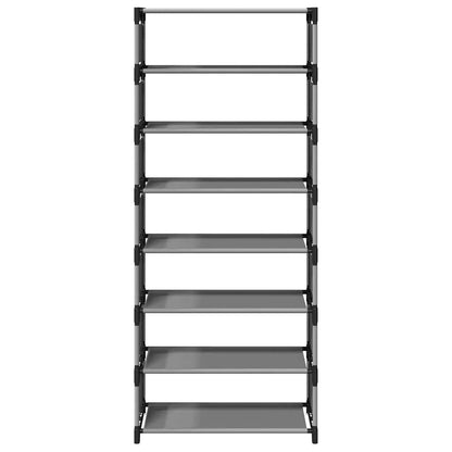 Shoe Rack 8-Tier Grey 54x28x124 cm Non-woven Fabric