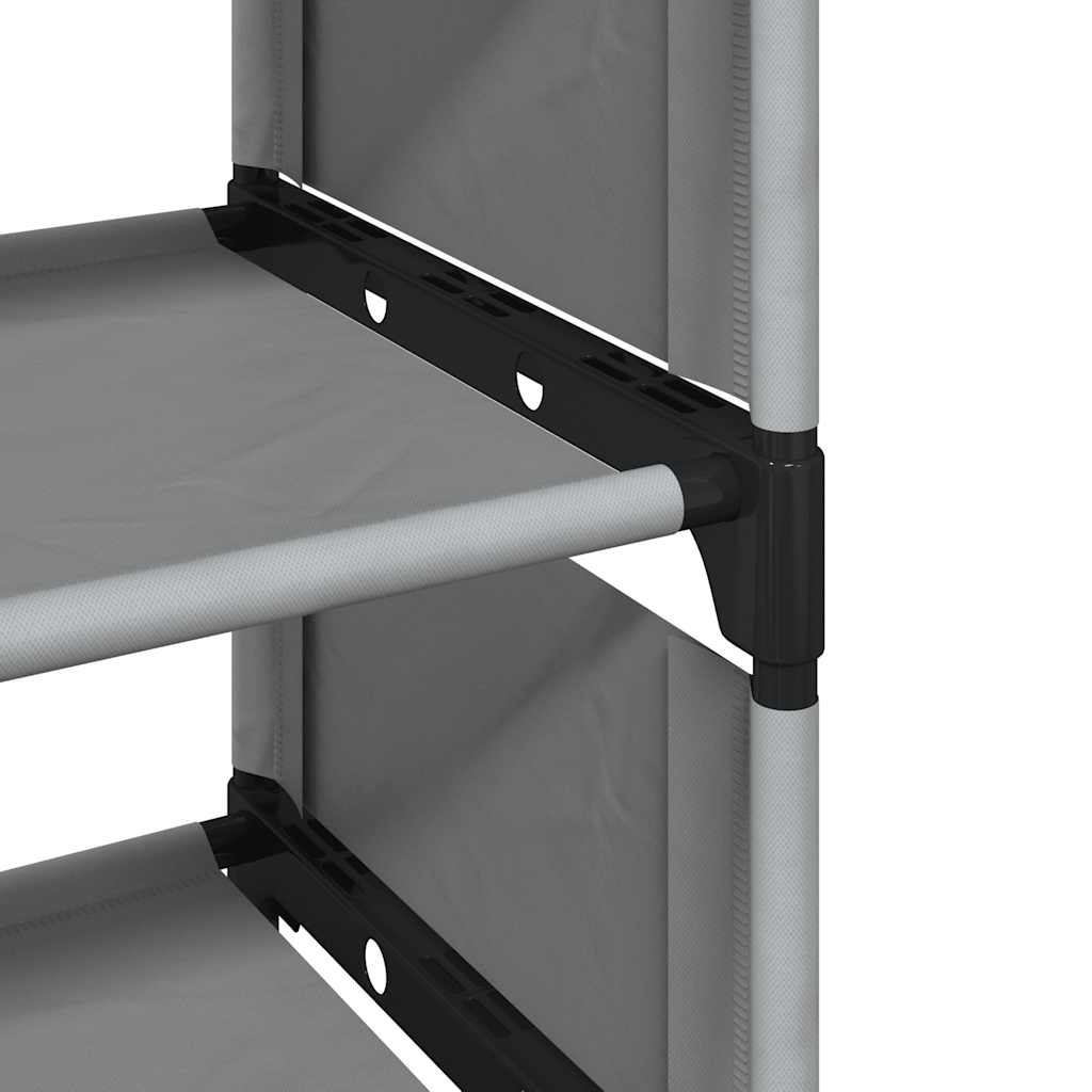 Shoe Rack 8-Tier Grey 54x28x124 cm Non-woven Fabric