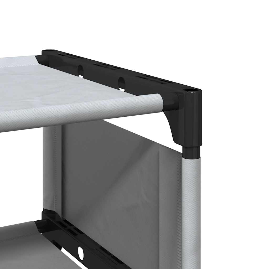 Shoe Rack 8-Tier Grey 54x28x124 cm Non-woven Fabric