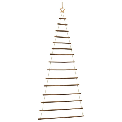  Hanging Christmas Tree with Top Star 100x210 cm Natural Branch