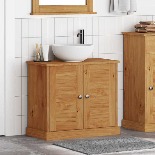 Sink Cabinet VIGO Honey brown 67.5 x 34 x 59 cm Solid pine wood