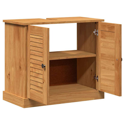 Sink Cabinet VIGO Honey brown 67.5 x 34 x 59 cm Solid pine wood