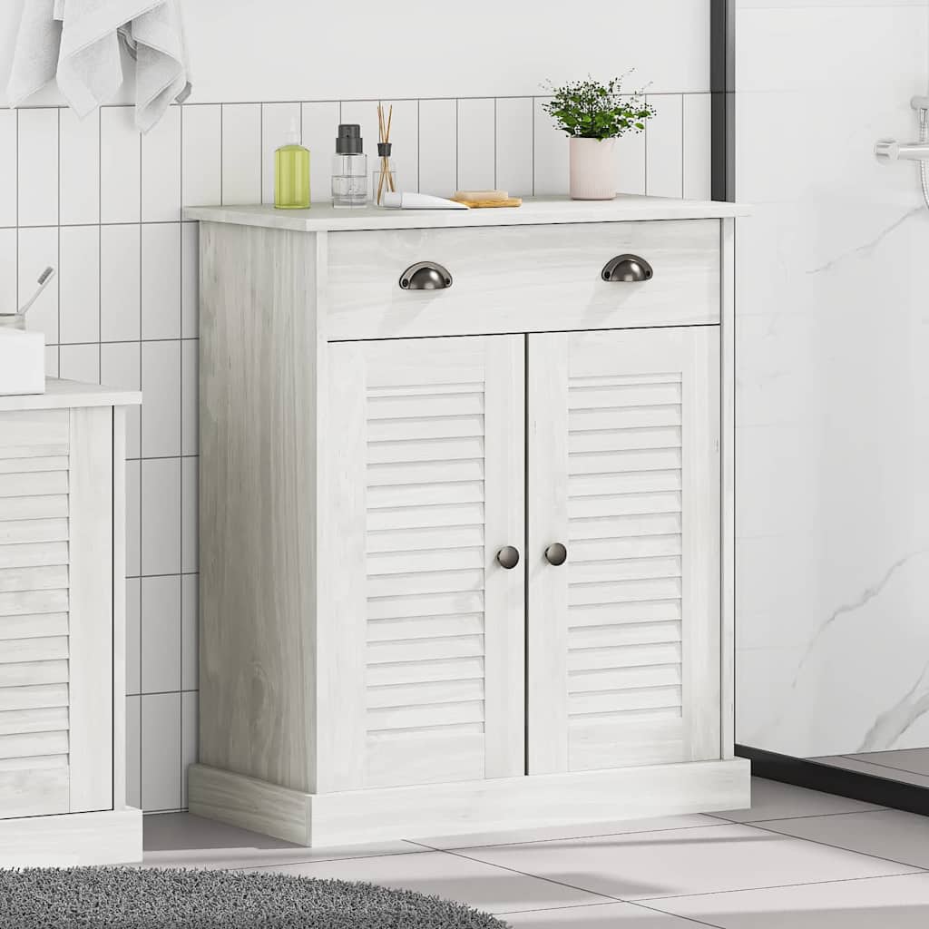 Bathroom Cabinet VIGO White 67.5 x 34 x 80 cm Solid pine wood