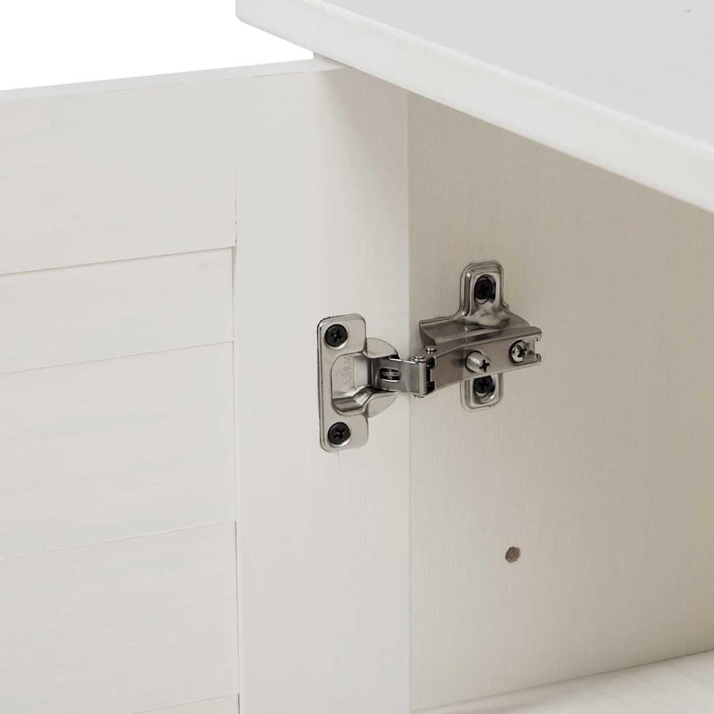 Bathroom Cabinet VIGO White 67.5 x 34 x 110 cm Solid pine wood
