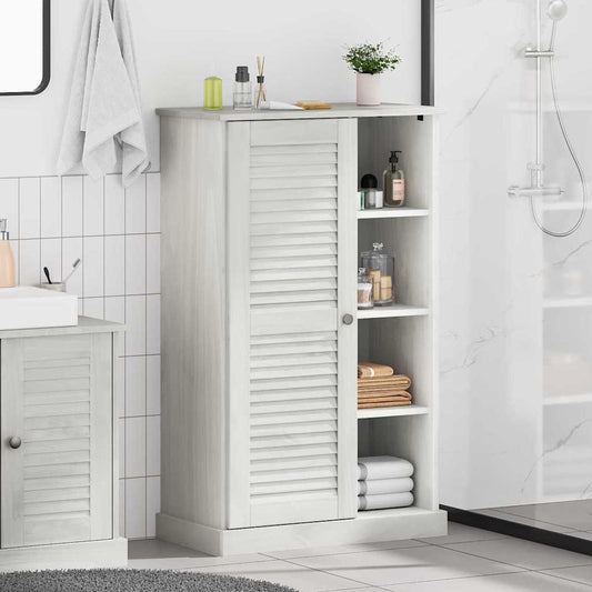 Bathroom Cabinet VIGO White 67.5 x 34 x 110 cm Solid pine wood