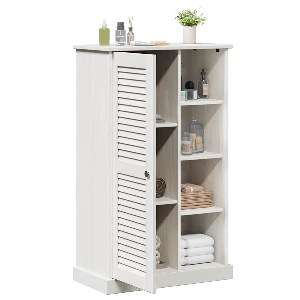 Bathroom Cabinet VIGO White 67.5 x 34 x 110 cm Solid pine wood