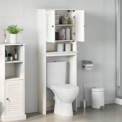 Toilet Cabinet VIGO White 60 x 27 x 161 cm Solid pine wood