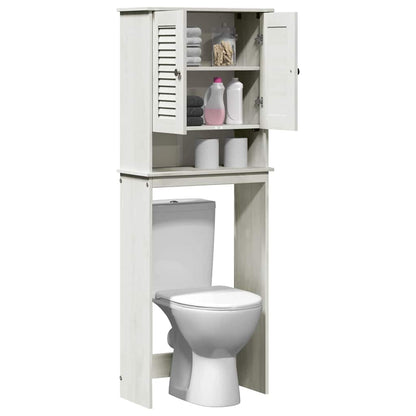 Toilet Cabinet VIGO White 60 x 27 x 161 cm Solid pine wood