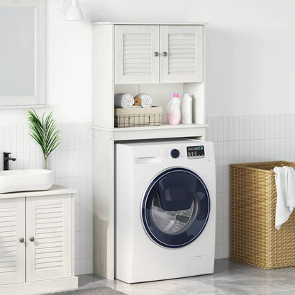 Washing Machine Cabinet with Door VIGO White 72.5 x 27 x 161 cm