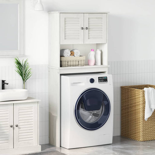 Washing Machine Cabinet with Door VIGO White 72.5 x 27 x 161 cm