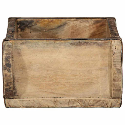 Tray with Storage Brown 30 x 15 x 9 cm Solid Reclaim Wood