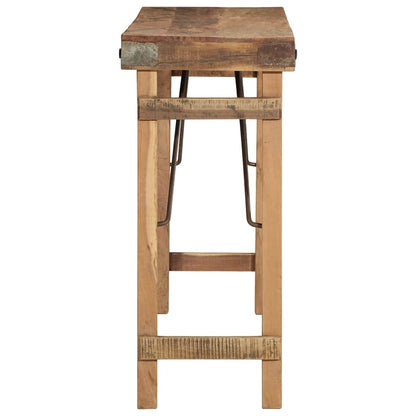 Console Table Brown 110 x 35 x 76 cm Solid Reclaim wood