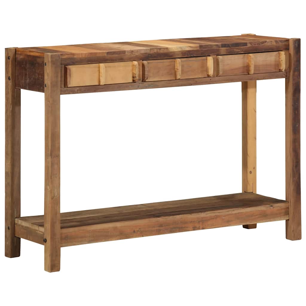 Console Table Brown 107 x 33 x 76 cm Solid Reclaim wood