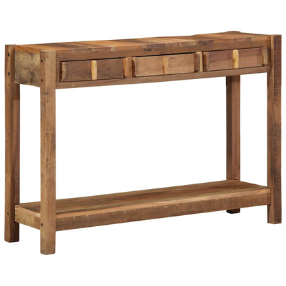 Console Table Brown 107 x 33 x 76 cm Solid Reclaim wood