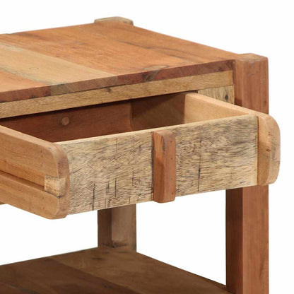 TV Cabinet with Drawer Brown 83 x 33 x 46 cm Solid Reclaim wood