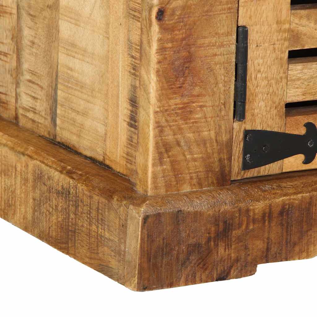 Shoe Cabinet Brown 110 x 38 x 45 cm Solid Mango wood