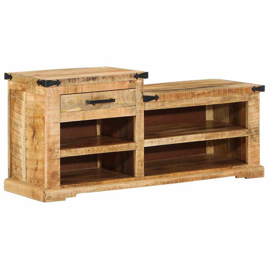 Bench Brown 110 x 35 x 50 cm Solid Mango Wood