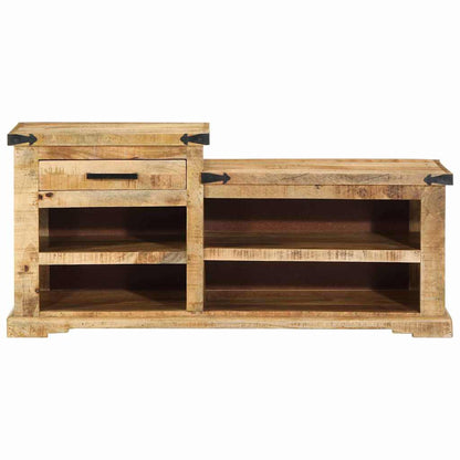 Bench Brown 110 x 35 x 50 cm Solid Mango Wood