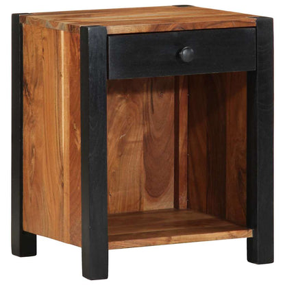 Bedside Cabinet 2 pcs Brown 40 x 35 x 50 cm Solid acacia wood