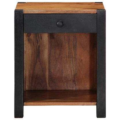 Bedside Cabinet 2 pcs Brown 40 x 35 x 50 cm Solid acacia wood
