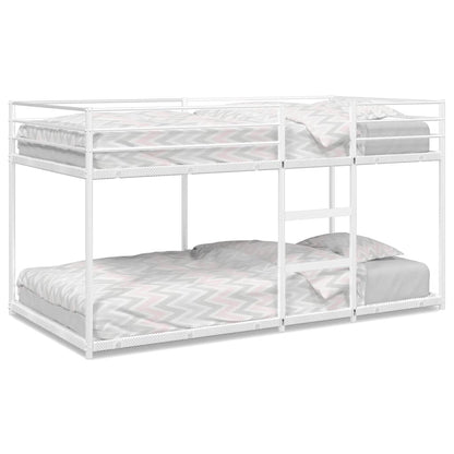 Bunk Bed without Mattress White 107x203 cm Steel