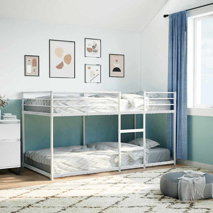 Bunk Bed without Mattress White 107x203 cm Steel