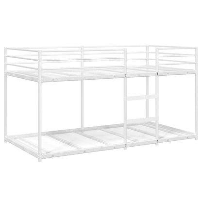 Bunk Bed without Mattress White 107x203 cm Steel