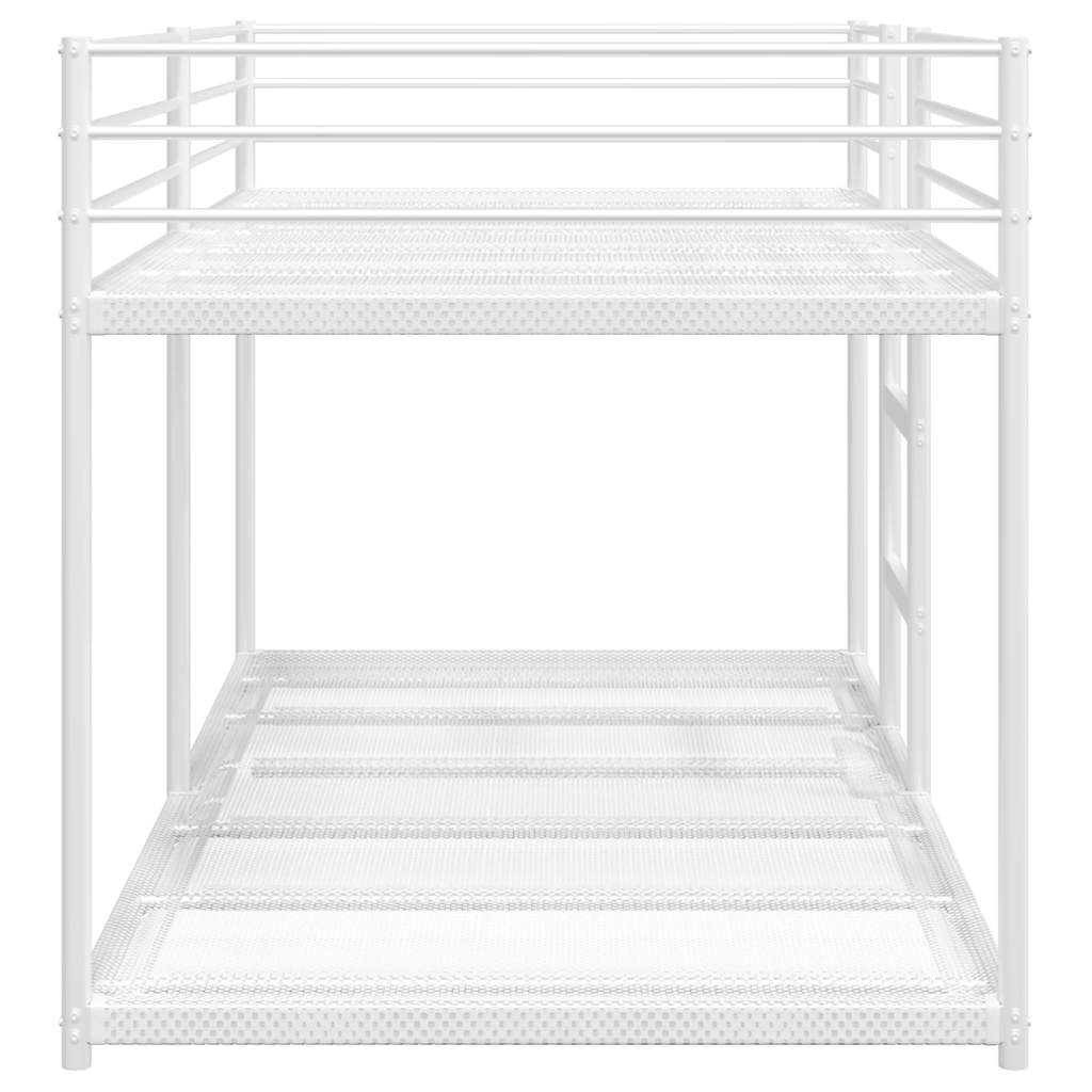 Bunk Bed without Mattress White 107x203 cm Steel