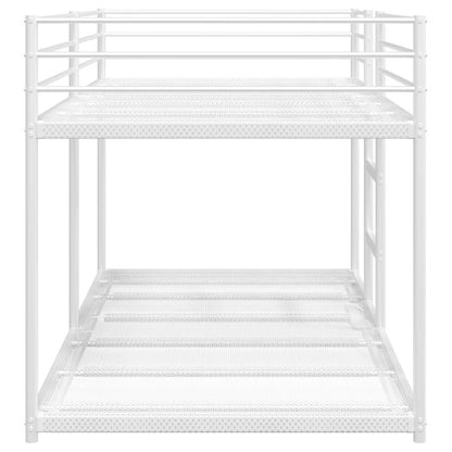 Bunk Bed without Mattress White 107x203 cm Steel