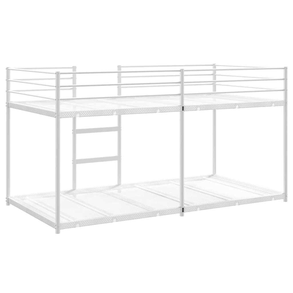 Bunk Bed without Mattress White 107x203 cm Steel