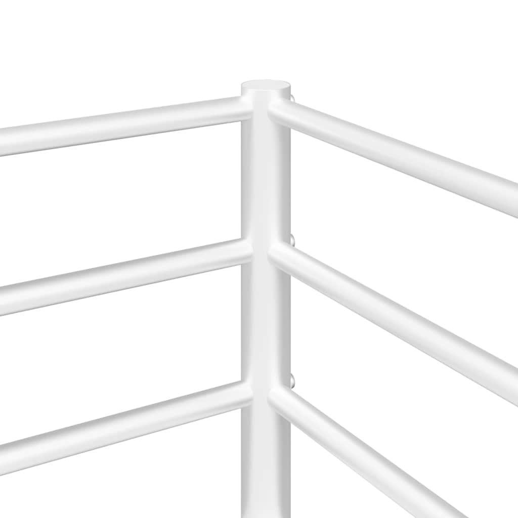 Bunk Bed without Mattress White 107x203 cm Steel