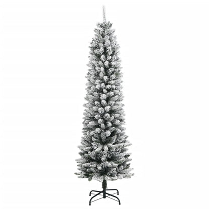 Artificial Christmas Tree 150 LEDs and Flocked Snow 120 cm