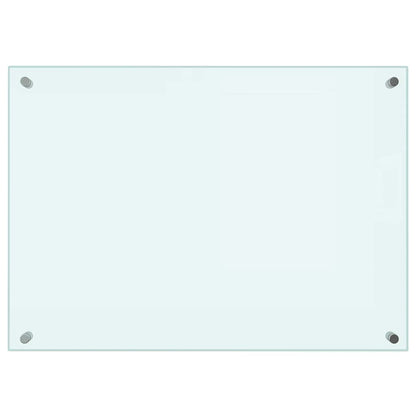 Kitchen Backsplashes 2 pcs White 70x50 cm Tempered Glass