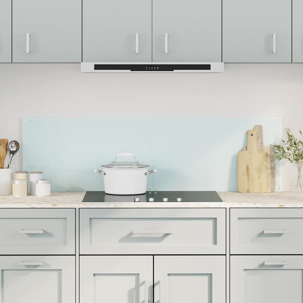 Kitchen Backsplashes 2 pcs White 70x60 cm Tempered Glass