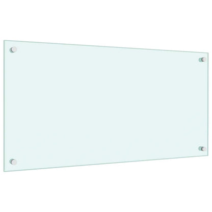 Kitchen Backsplashes 2 pcs White 80x40 cm Tempered Glass