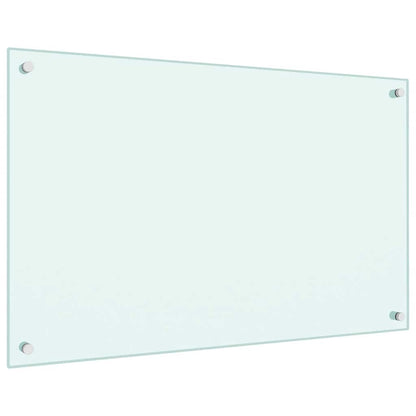 Kitchen Backsplashes 2 pcs White 80x50 cm Tempered Glass